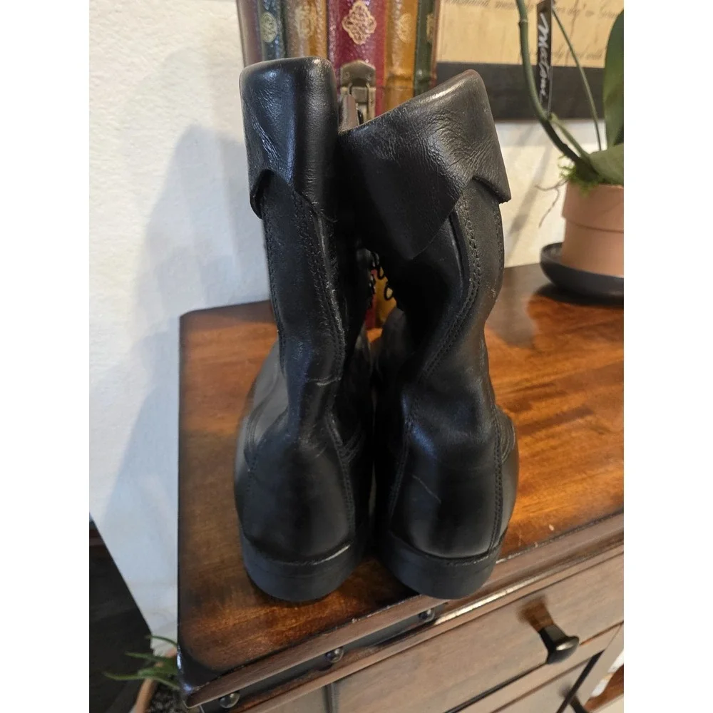 Men's 12  Cove Shoe Company Biltrite Military Steel Toe Boots Black 1996 USA